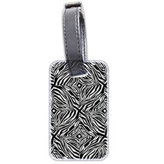 Design-background White Black Luggage Tag (two Sides) by nateshop