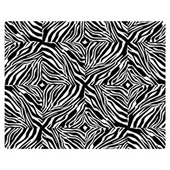 Design-background White Black Double Sided Flano Blanket (medium)  by nateshop