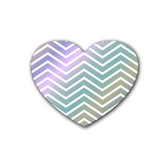 Zigzag-maves Rubber Coaster (heart) by nateshop