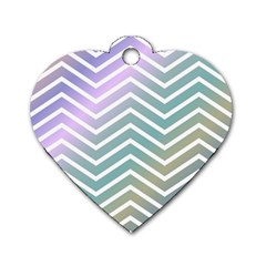 Zigzag-maves Dog Tag Heart (one Side) by nateshop