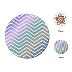 Zigzag-maves Playing Cards Single Design (round) by nateshop