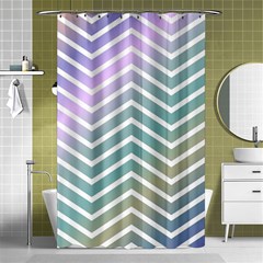 Zigzag-maves Shower Curtain 48  X 72  (small)  by nateshop