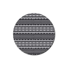 Zentangle Rubber Round Coaster (4 Pack) by nateshop