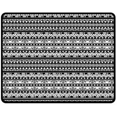 Zentangle Double Sided Fleece Blanket (medium)  by nateshop