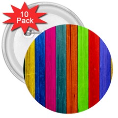 Wood Calor 3  Buttons (10 Pack)  by nateshop