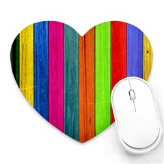 Wood Calor Heart Mousepads by nateshop