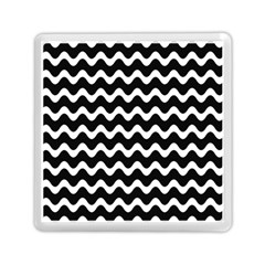 Wave-black White Memory Card Reader (square) by nateshop