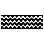 Wave-black White Banner and Sign 6  x 2  Front