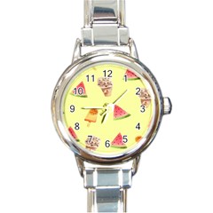 Ice-cream Round Italian Charm Watch