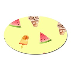 Ice-cream Oval Magnet by nateshop