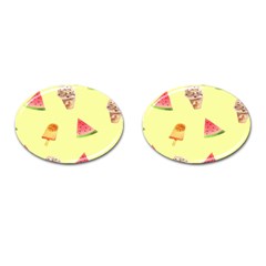 Ice-cream Cufflinks (oval) by nateshop