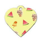 Ice-cream Dog Tag Heart (Two Sides) Front