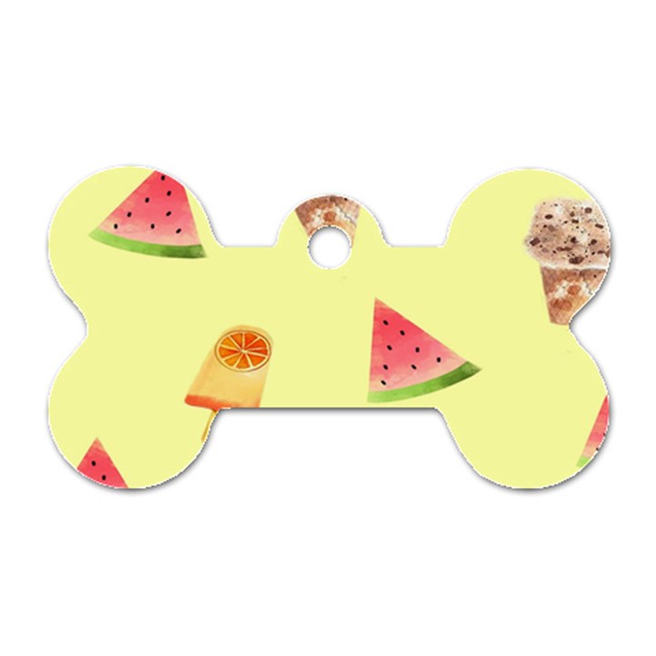 Ice-cream Dog Tag Bone (One Side)