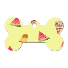 Ice-cream Dog Tag Bone (Two Sides)