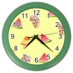 Ice-cream Color Wall Clock