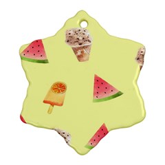 Ice-cream Snowflake Ornament (Two Sides)