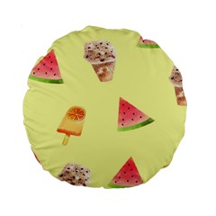 Ice-cream Standard 15  Premium Round Cushions