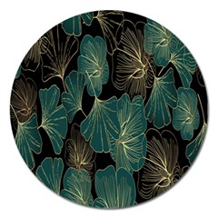 Leaves Magnet 5  (round) by nateshop