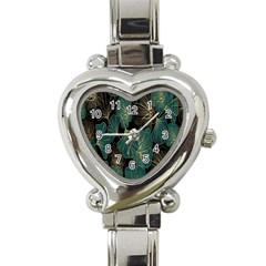 Leaves Heart Italian Charm Watch by nateshop