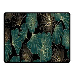 Leaves Fleece Blanket (small) by nateshop