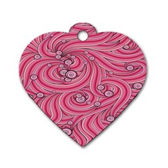 Pattern-dsign Dog Tag Heart (one Side) by nateshop