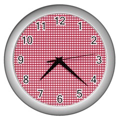 Red-box Wall Clock (silver) by nateshop