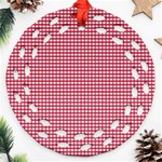 Red-box Round Filigree Ornament (Two Sides) Front