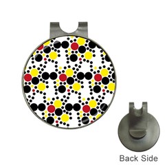 Pattern-polka Yellow Re Black Hat Clips With Golf Markers by nateshop