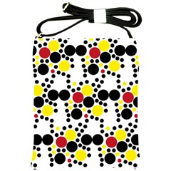 Pattern-polka Yellow Re Black Shoulder Sling Bag by nateshop