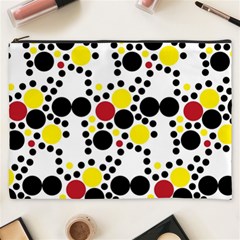 Pattern-polka Yellow Re Black Cosmetic Bag (xxxl) by nateshop