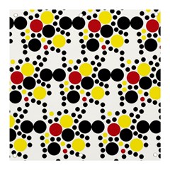 Pattern-polka Yellow Re Black Banner And Sign 3  X 3 