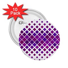 Pattern-box Purple White 2 25  Buttons (10 Pack)  by nateshop