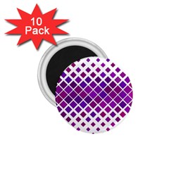 Pattern-box Purple White 1 75  Magnets (10 Pack)  by nateshop