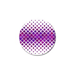 Pattern-box Purple White Golf Ball Marker (10 Pack) by nateshop