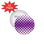 Pattern-box Purple White 1.75  Buttons (10 pack) Front