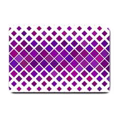 Pattern-box Purple White Small Doormat  by nateshop