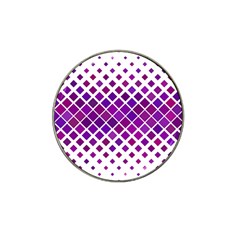 Pattern-box Purple White Hat Clip Ball Marker by nateshop