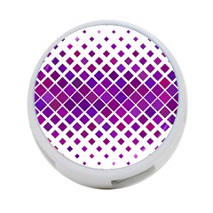 Pattern-box Purple White 4-port Usb Hub (two Sides) by nateshop