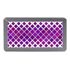 Pattern-box Purple White Memory Card Reader (mini) by nateshop