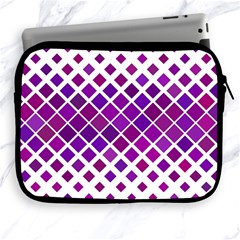 Pattern-box Purple White Apple Ipad 2/3/4 Zipper Cases by nateshop