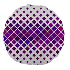 Pattern-box Purple White Large 18  Premium Round Cushions by nateshop