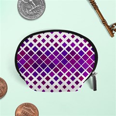 Pattern-box Purple White Accessory Pouch (small) by nateshop