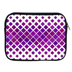 Pattern-box Purple White Apple Ipad 2/3/4 Zipper Cases by nateshop