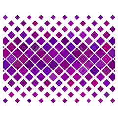 Pattern-box Purple White Double Sided Flano Blanket (medium)  by nateshop