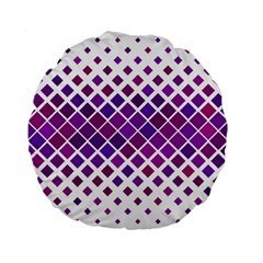 Pattern-box Purple White Standard 15  Premium Flano Round Cushions by nateshop