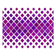 Pattern-box Purple White Double Sided Flano Blanket (large)  by nateshop