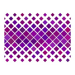 Pattern-box Purple White Double Sided Flano Blanket (mini)  by nateshop