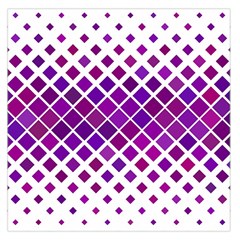 Pattern-box Purple White Square Satin Scarf (36  X 36 ) by nateshop