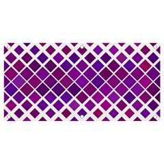 Pattern-box Purple White Banner And Sign 4  X 2  by nateshop