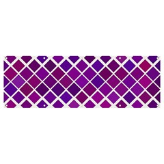 Pattern-box Purple White Banner And Sign 12  X 4 